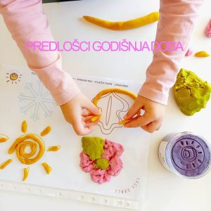 predlošci za igru plastelinom za spis godišnja doba